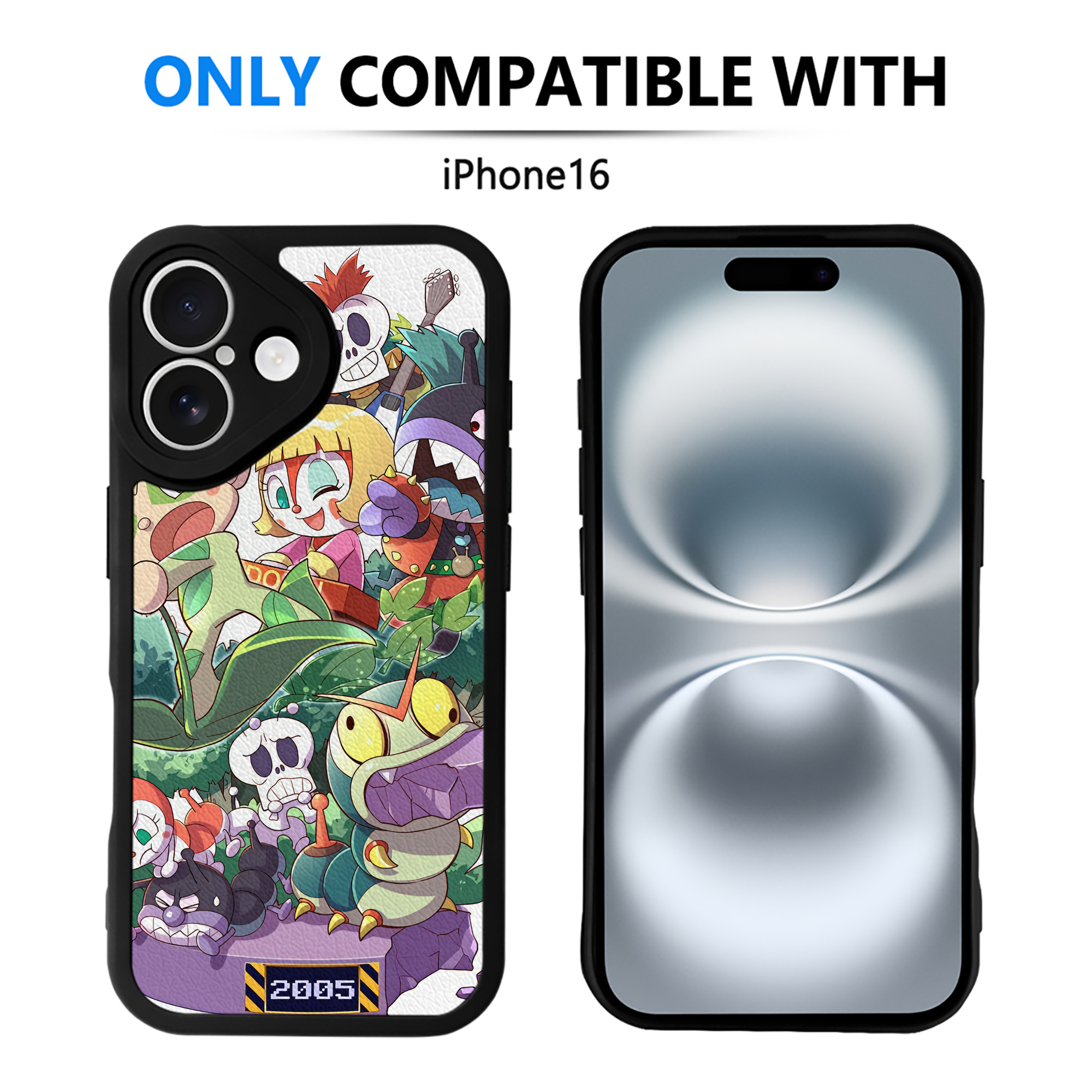 （画像用） アンパンマン Anpanman 【iPhone 16シリーズ対応】シリコンスマホケース（レザー調） 材質：シリコン